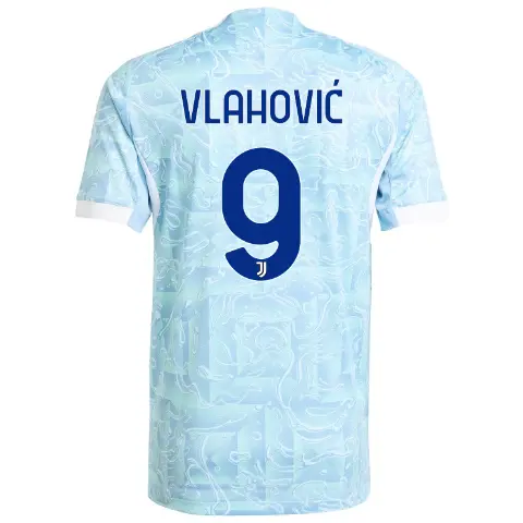 juventus away authentic jersey 202526 - 9 - vlahoviĆ