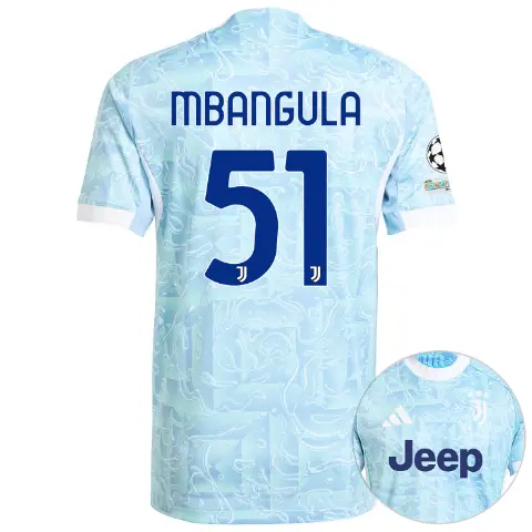 juventus away authentic jersey 202526 - champions league pack - 51 - mbangula