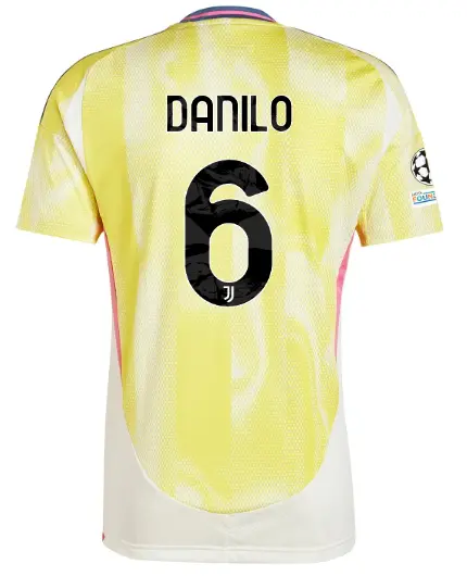 juventus away jersey 202425 - 6 - danilo - champions league pack