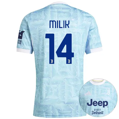 juventus away jersey 202526 - front sponsor pack - sleeve sponsor whitebit - 14 - milik