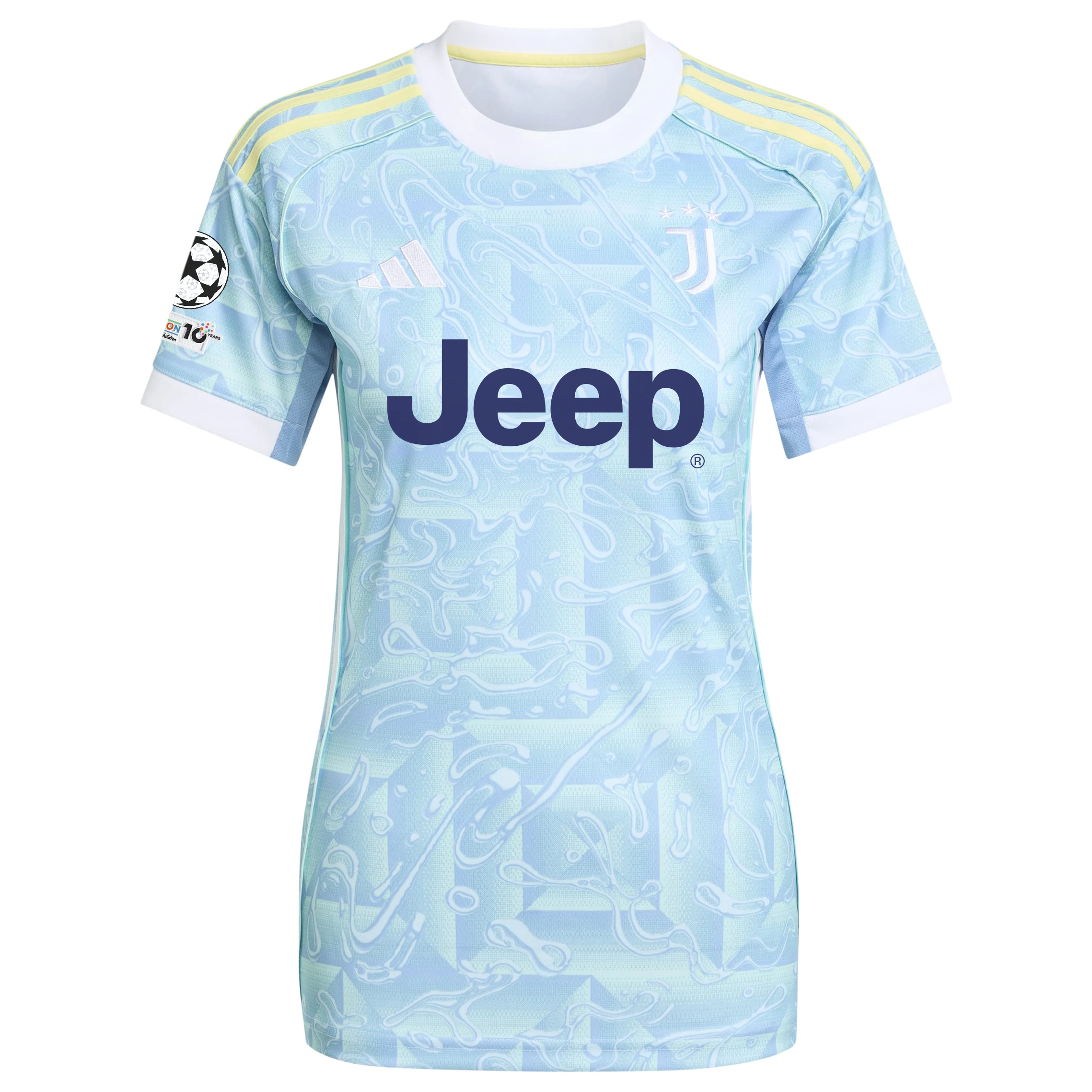 juventus away jersey 202526 - women - champions league pack with custom printing