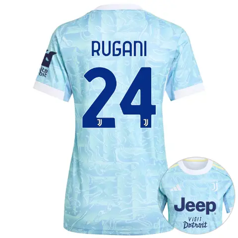 juventus away jersey 202526 - women - front sponsor pack - sleeve sponsor whitebit - 24 - rugani