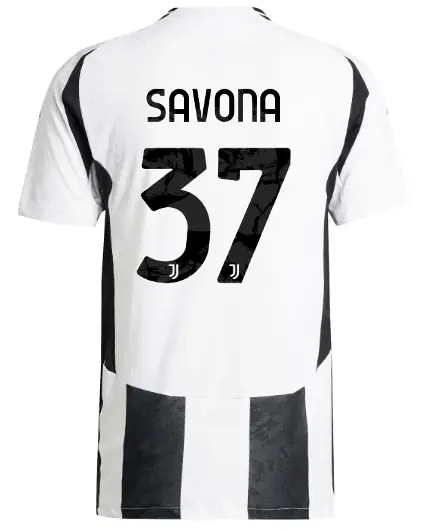 juventus home authentic jersey 202425 - 37 - savona