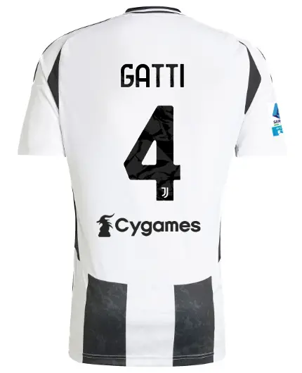 juventus home jersey 202425 - 4 - gatti - serie a pack