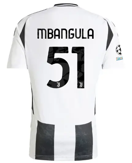 juventus home jersey 202425 - 51 - mbangula - champions league pack