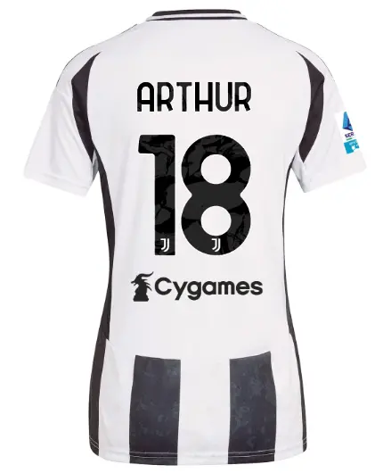 juventus home jersey 202425 - women - 18 - arthur - serie a pack