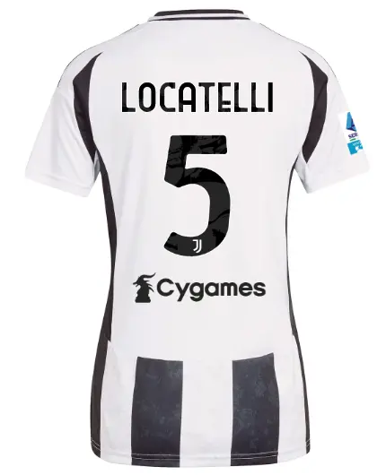 juventus home jersey 202425 – women – 5 – locatelli – serie a pack | Juventus FC Shop Collection