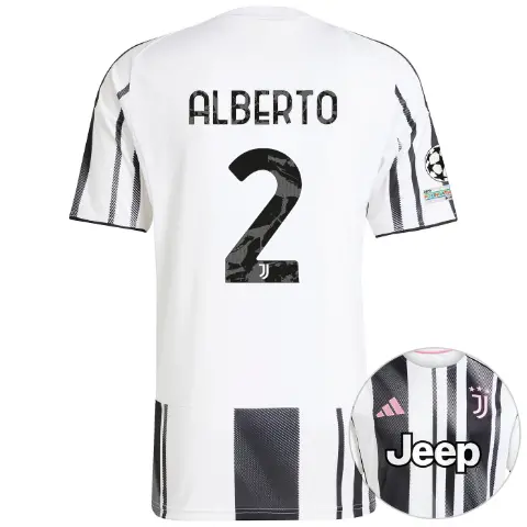 juventus home jersey 202526 - champions league pack - 2 - alberto