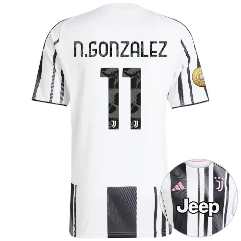 juventus home jersey 202526 - club world cup pack - 11 - n.gonzalez