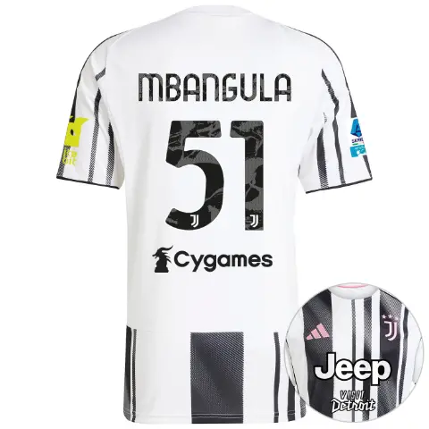 juventus home jersey 202526 - serie a pack - 2526 - sleeve sponsor whitebit - 51 - mbangula