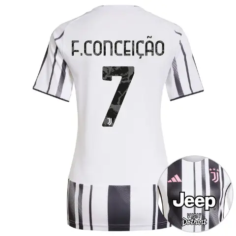 juventus home jersey 202526 - women - front sponsor pack - 7 - f.conceiÇÃo