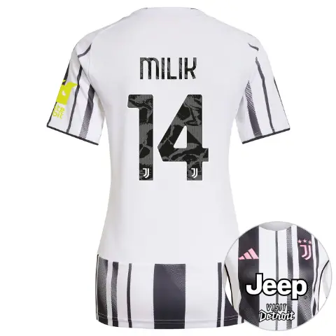 juventus home jersey 202526 - women - front sponsor pack - sleeve sponsor whitebit - 14 - milik