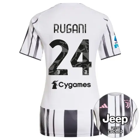 juventus home jersey 202526 – women – serie a pack – 2526 – 24 – rugani | Juventus FC Shop Collection