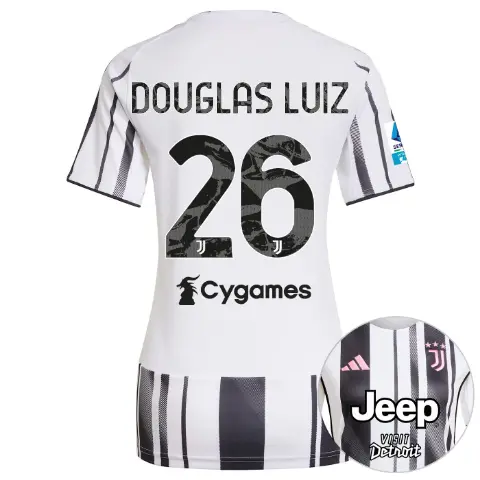 juventus home jersey 202526 – women – serie a pack – 2526 – 26 – douglas luiz | Juventus FC Shop Collection
