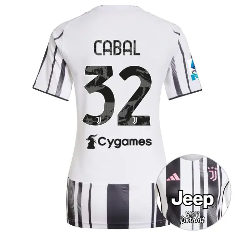 juventus home jersey 202526 – women – serie a pack – 2526 – 32 – cabal | Juventus FC Shop Collection