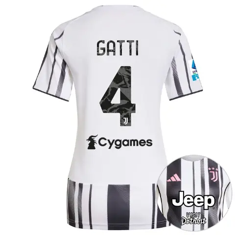 juventus home jersey 202526 – women – serie a pack – 2526 – 4 – gatti | Juventus FC Shop Collection