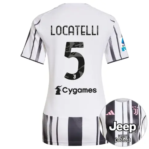 juventus home jersey 202526 – women – serie a pack – 2526 – 5 – locatelli | Juventus FC Shop Collection