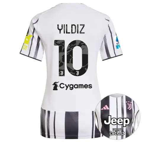 juventus home jersey 202526 – women – serie a pack – 2526 – sleeve sponsor whitebit – 10 – yildiz | Juventus FC Shop Collection