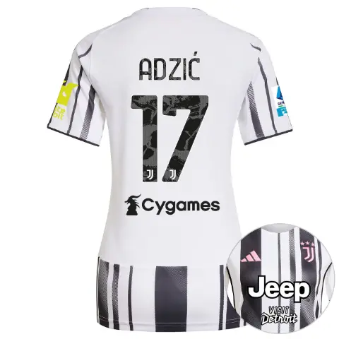 juventus home jersey 202526 – women – serie a pack – 2526 – sleeve sponsor whitebit – 17 – adziĆ | Juventus FC Shop Collection juventus home jersey 202526 – women – serie a pack – 2526 – sleeve sponsor whitebit – 17 – adziĆ | Juventus FC Shop Collection