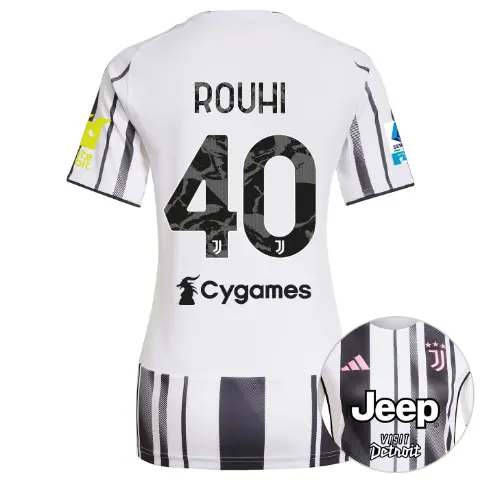 juventus home jersey 202526 – women – serie a pack – 2526 – sleeve sponsor whitebit – 40 – rouhi | Juventus FC Shop Collection