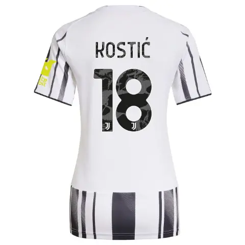 juventus home jersey 202526 – women – sleeve sponsor whitebit – 18 – kostiĆ | Juventus FC Shop Collection