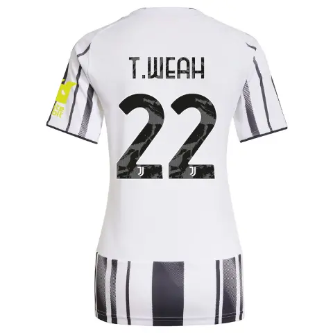 juventus home jersey 202526 – women – sleeve sponsor whitebit – 22 – t.weah | Juventus FC Shop Collection
