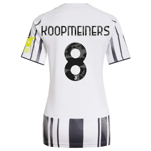 juventus home jersey 202526 – women – sleeve sponsor whitebit – 8 – koopmeiners | Juventus FC Shop Collection