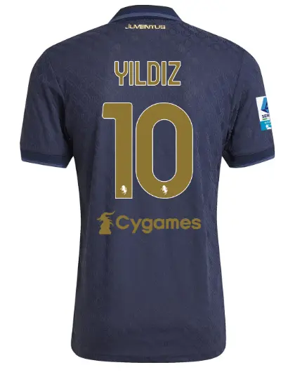 juventus third authentic jersey 202425 – 10 – yildiz – champions league pack | Juventus FC Shop Collection