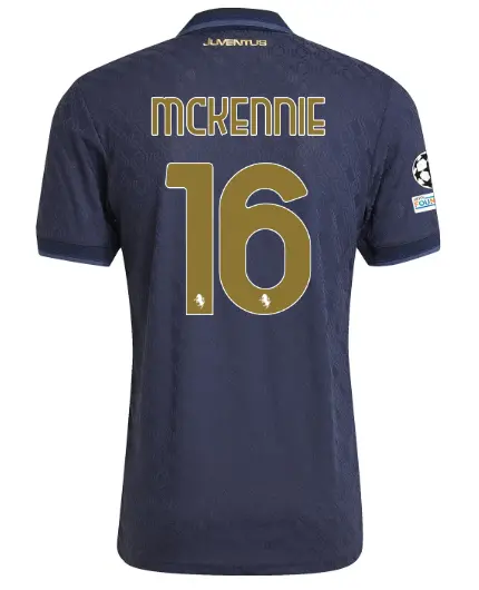 juventus third authentic jersey 202425 – 16 – mckennie – champions league pack | Juventus FC Shop Collection