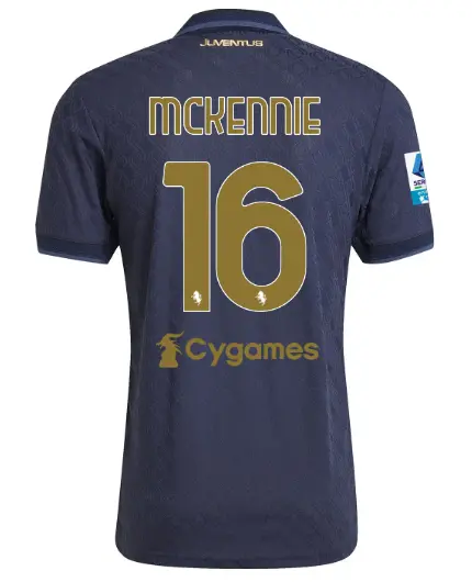 juventus third authentic jersey 202425 – 16 – mckennie – serie a pack | Juventus FC Shop Collection
