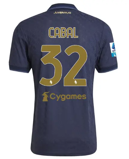 juventus third authentic jersey 202425 – 32 – cabal – serie a pack | Juventus FC Shop Collection