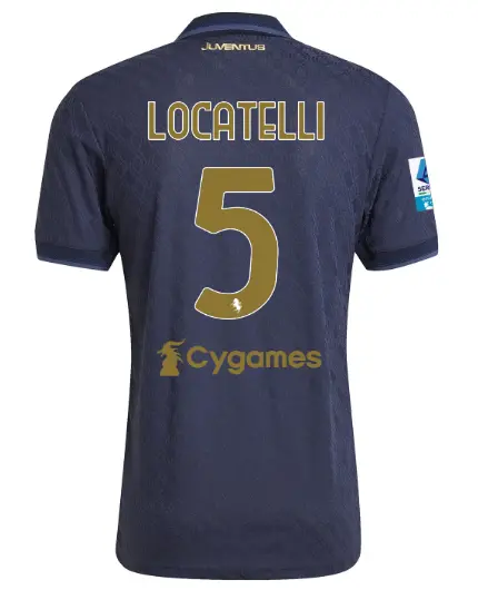 juventus third authentic jersey 202425 – 5 – locatelli – serie a pack | Juventus FC Shop Collection