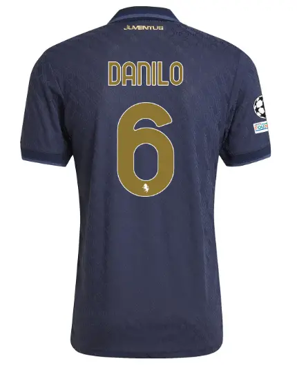 juventus third authentic jersey 202425 – 6 – danilo – champions league pack | Juventus FC Shop Collection