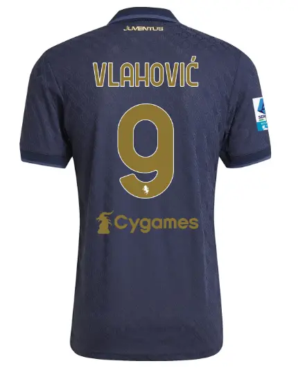juventus third authentic jersey 202425 – 9 – vlahoviĆ – serie a pack | Juventus FC Shop Collection