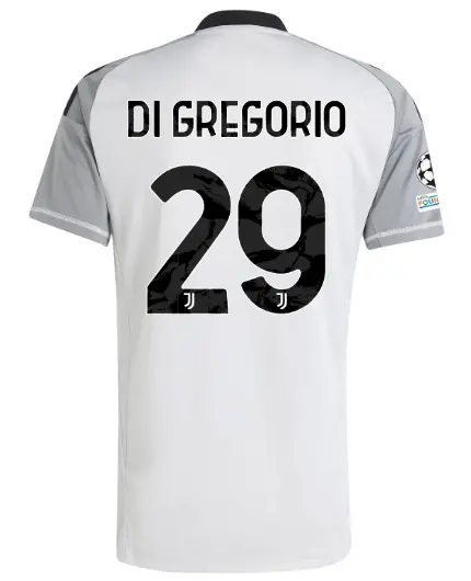 juventus third goalkeeper jersey 202425 – 29 – di gregorio – champions league pack | Juventus FC Shop Collection
