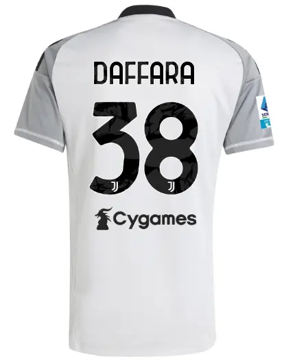 juventus third goalkeeper jersey 202425 – 38 – daffara – serie a pack | Juventus FC Shop Collection