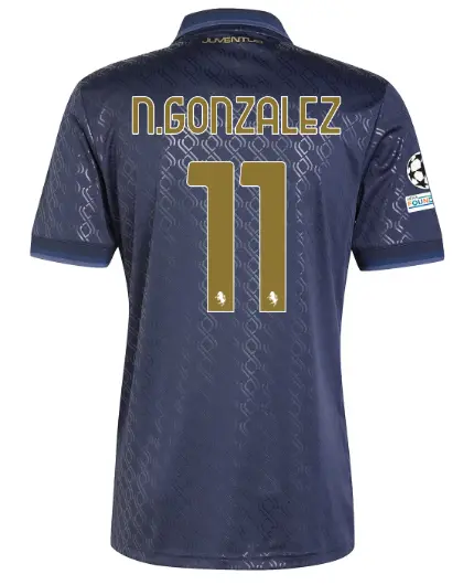 juventus third jersey 202425 – 11 – n.gonzalez – champions league pack | Juventus FC Shop Collection