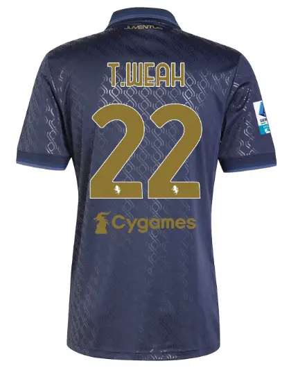 juventus third jersey 202425 – 22 – t.weah – serie a pack | Juventus FC Shop Collection