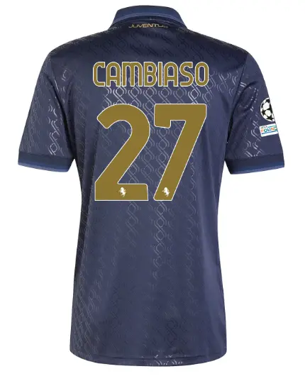 juventus third jersey 202425 – 27 – cambiaso – champions league pack | Juventus FC Shop Collection