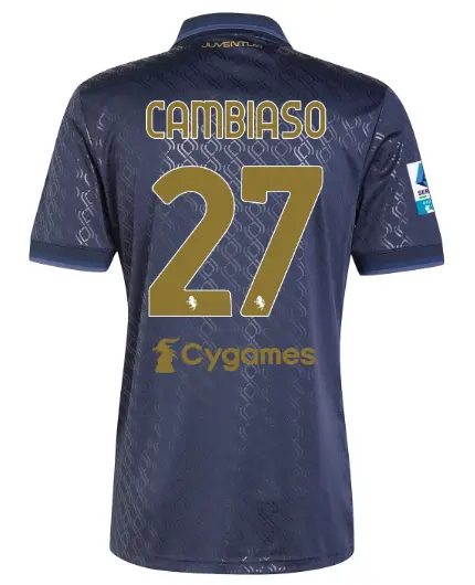 juventus third jersey 202425 – 27 – cambiaso – serie a pack | Juventus FC Shop Collection