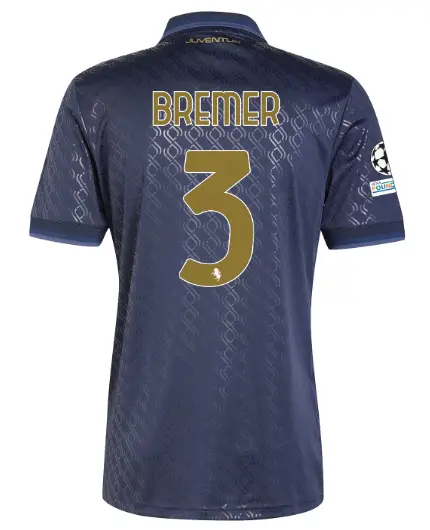 juventus third jersey 202425 – 3 – bremer – champions league pack | Juventus FC Shop Collection