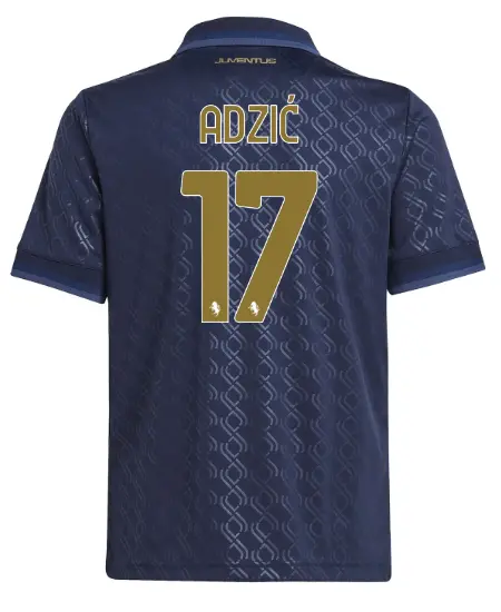 juventus third jersey 202425 – kids – 17 – adziĆ | Juventus FC Shop Collection