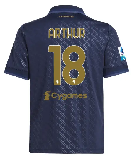 juventus third jersey 202425 – kids – 18 – arthur – serie a pack | Juventus FC Shop Collection
