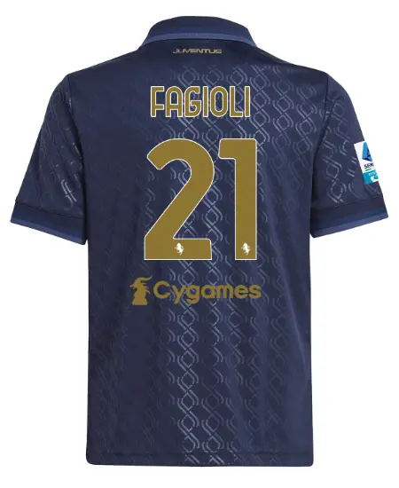 juventus third jersey 202425 – kids – 21 – fagioli – serie a pack | Juventus FC Shop Collection
