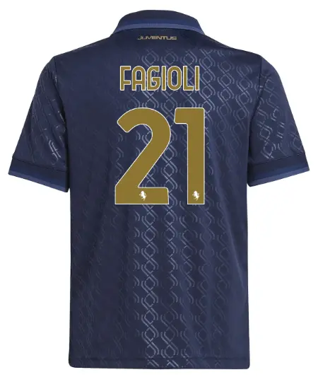 juventus third jersey 202425 – kids – 21 – fagioli | Juventus FC Shop Collection