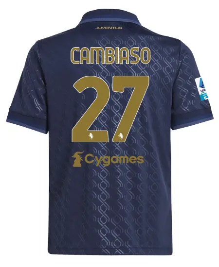 juventus third jersey 202425 – kids – 27 – cambiaso – serie a pack | Juventus FC Shop Collection