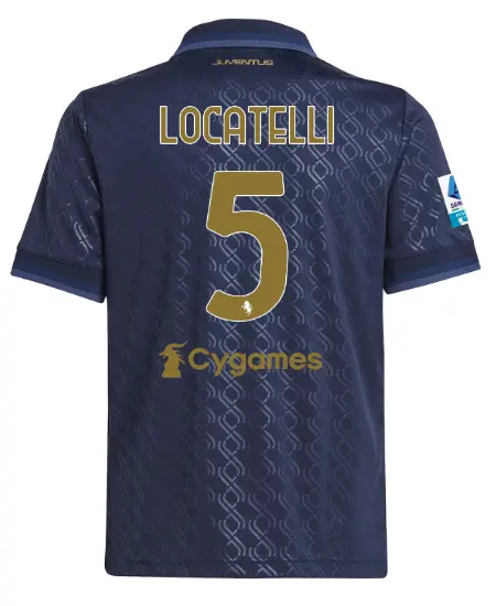 juventus third jersey 202425 – kids – 5 – locatelli – serie a pack | Juventus FC Shop Collection