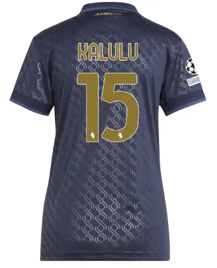 juventus third jersey 202425 – women – 15 – kalulu – champions league pack | Juventus FC Shop Collection