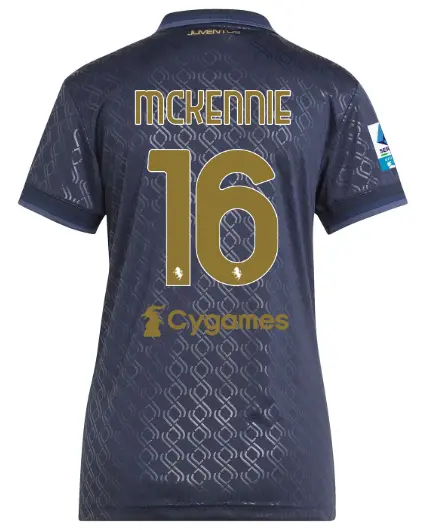 juventus third jersey 202425 – women – 16 – mckennie – serie a pack | Juventus FC Shop Collection