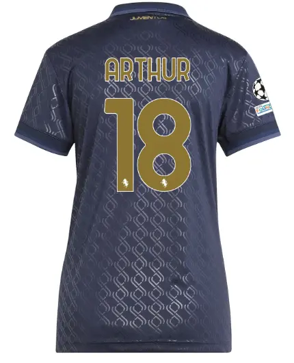 juventus third jersey 202425 – women – 18 – arthur – champions league pack | Juventus FC Shop Collection